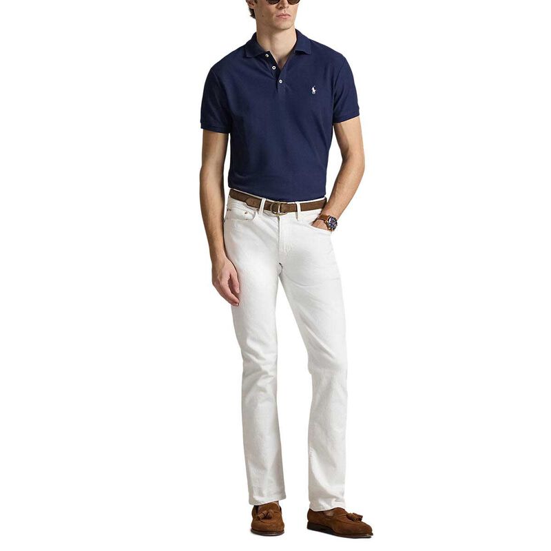 Polo Ralph Lauren Custom Slim Fit Honeycomb-Mesh Polo image number 3